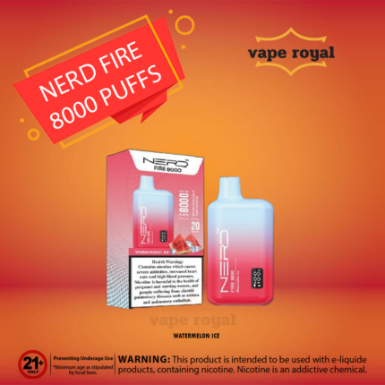 Nerd Fire 8000 Puffs Disposable Vape 2% Nicotine