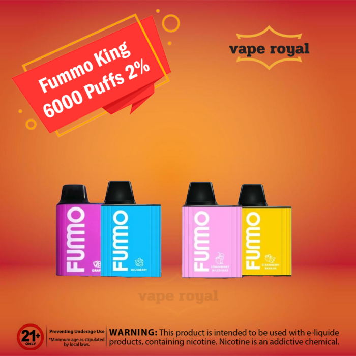 Fummo King 6000 Puffs 2% nicotine Disposable Vape in UAE Dubai