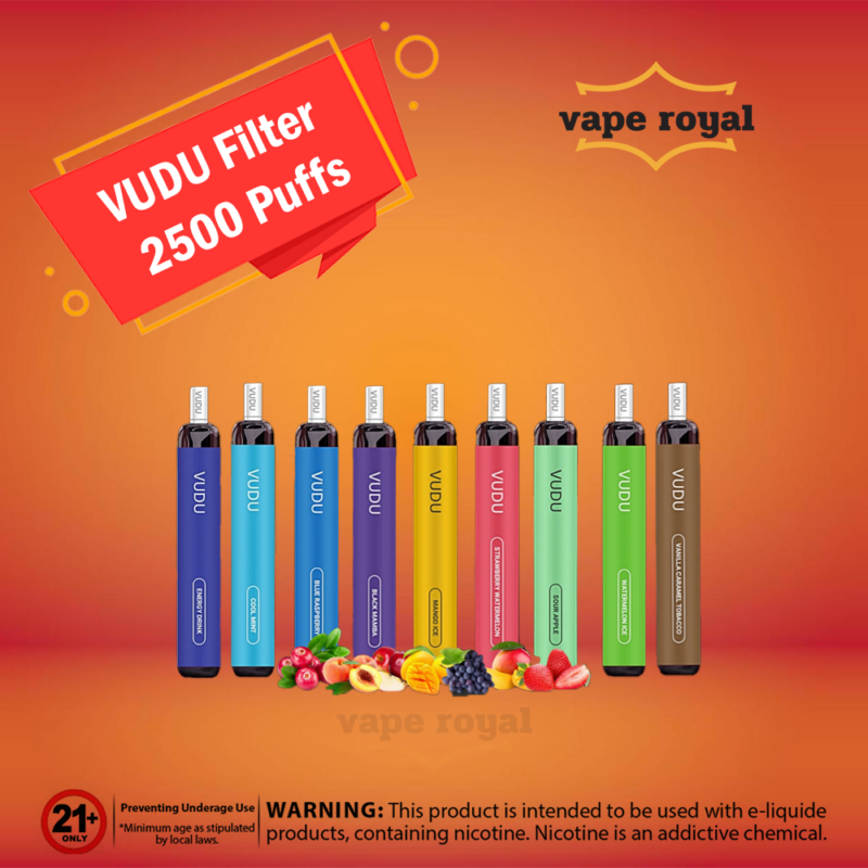 VUDU Filter 2500 Puffs Disposable