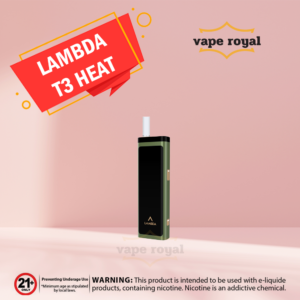 GREEN LAMBDA T3 HEAT NOT BURN TOBACCO HEATING DEVICE GREEN Lambda T3 is a solid device that offers 18-20 consecutive uses, temperature adjustment, and automatic cleaning. It's a suitable device, but the price is a bit too high. Once you’ve unboxed your device, you can check the charge. To do so, just click on the control button once. The color of the light will correspond to a battery charge. White means 100-30% charge remaining, yellow means 30-1% remaining, red means 0% remaining. Charging time for T3 is very convenient at only 1 hour and 15 minutes. How To Use GREEN LAMBDA T3 Set temperature Press and hold the temperature control button the color of the temperature control button light indicates the set temperature white = low yellow = high Insert the HeatStick Press and hold the control button to turn on The device will vibrate, and the light will begin flashing to show that the heating has started heating takes approximately 25 seconds The device will vibrate, and the light will turn solid when heating is done, and the device is ready to use a cycle lasts 5.5 minutes or 16 puffs When the cycle is over, the device will vibrate, and the light turns off Remove the Heat Stick by pushing the cap up and pulling the Heat Stick out For good device health, make sure you clean your GREEN Lambda T3 device often. You can clean with the automatic cleaning feature or manually. To use the automatic cleaning feature, click the control button 5 times. Automatic cleaning will take approximately 30 seconds. To manually clean, wait until the device is cool then remove the cap from the body of the device and use either the cleaning brush or the cleaning sticks to wipe away any grime and build-up left in the Heat Sticks heating chamber. What’s Included 1 x LAMBDA T3 Device 1 x Cleaning Brush Cleaning Stick 1 x USB Cable 1 x User Manual GREEN LAMBDA T3 Specs & Features  Heating Type: Titanium Steel Alloy Heating Blade Battery Capacity: 1500 mAh Charging Time: About 70 mins Input Voltage: 5V / 2A Smoking Time: 5.5 mins or 16 Puffs (14+2 Puffs) Product Size: 100.5*31*16.2 mm Weight: 69 g Material: Aluminum Alloy+PPSU+PEEK Compatible With: All Heets Sticks Temperature adjustment, automatic cleaning. Tempered glass side panels QUICK LINK BLUE LAMBDA T3 HEAT NOT BURN TOBACCO HEATING DEVICE