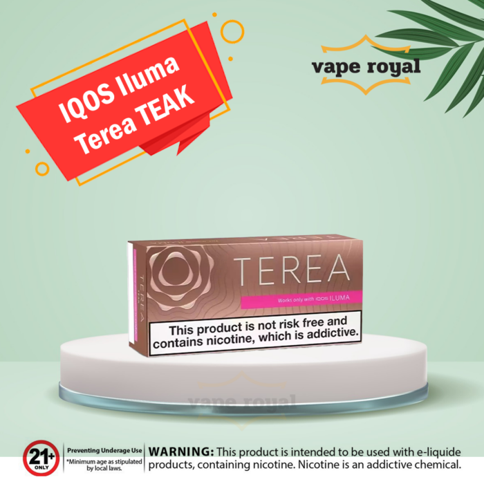 TEREA TEAK for IQOS ILUMA in Dubai Buy new TEREA TEAK for IQOS ILUMA in Dubai, Abu Dhabi, Sharjah, Ajman, Ras al-Khaimah, and all over the UAE. The new TEREA TEAK for IQOS ILUMA is specially designed with innovative core induction technology. These newly designed Terea sticks are to be used only with IQOS Iluma, which features an auto-start function that detects when the Terea stick is inserted and automatically turns on the device. These bladeless devices offer a cleaner way to heat tobacco from the core, without burning it, to provide a more consistent experience, no tobacco residue, and no need to clean the device. New terra sheets only make it possible. Additionally, they generate no combustion and no smoke, and PMI’s market research indicates that IQOS ILUMA TEREA provides a more pleasurable experience than previous IQOS generations. Buy new terra iluma heets in Dubai, UAE. What sets TEREA TEAK for IQOS ILUMA apart is its advanced heating technology. It doesn't burn tobacco like traditional cigarettes. Instead, it heats the tobacco just enough to release the flavor without producing smoke or ash. This groundbreaking approach means no more unpleasant odors, and you can enjoy your TEREA TEAK for IQOS ILUMA virtually anywhere without bothering others. This product is user-friendly and convenient. Insert the tobacco stick into the IQOS ILUMA device, press the button, and enjoy. The sleek design of the device ensures that it fits comfortably in your hand, making it a stylish accessory to complement your lifestyle. The TEREA TEAK for IQOS ILUMA is not just a smoking alternative; it's a lifestyle choice. It's a way to savor the rich tobacco flavor and refreshing menthol sensation in a more responsible and considerate manner. Flavors: Terea Green is smooth and rich in taste, providing a harmonious balance and cooling sensation. Terea Sienna has a mellow and rich taste sensation balanced with woody notes. Terea Blue soft and rich in flavor, with a deep and cold sensation. Terea Bright Waves is mellow and rich with a delicate, refreshing feel with a cooling sensation and a fresh, fruity aroma. Terea Purple Wave is soft and rich in cold and steady success. Terea Bronze has a soft and rich taste of tobacco sensation with a warm feeling. Terea Dimensions Yugen: A tobacco blend with aromas of pear, lavender, and jasmine tea. Produces a fresh taste. Terea Dimensions Apricity: A mixture of tobacco and apricot, vanilla, and caramel fruit aromas produces a rich and creamy sensation.