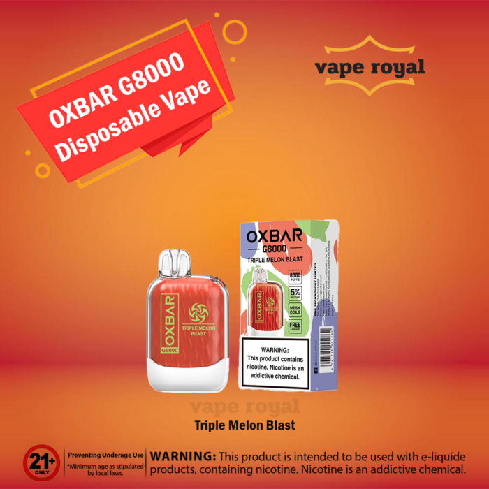Oxbar Vape G8000 Puffs Disposable In Dubai