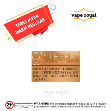 HEETS TEREA WARM REGULAR FOR IQOS IN DUBAI HEETS TEREA WARM REGULAR is the most recent invention in the vaping industry. These bladeless devices offer a more soothing experience by warming tobacco from the Centre rather than burning it. There is no smoke residue, and the device does not need to be cleaned. Vape with a HEETS and start! From the variety of hues offered for these chic and alluring gadgets. You may select the one that best suits you. HEETS TEREA WARM REGULAR FOR IQOS ILUMA UAE The state-of-the-art heating technique employed in new IQOS ILUMA devices is the Smart Core Induction System, which warms the tobacco from within the new TEREA Smart Core stick. These freshly developed sticks are only compatible with IQOS ILUMA. Which features a bus-launch feature that detects when the TEREA stick is inserted and instantly powers on the device. UAE HEETS TEREA WARM REGULAR Experience the next level of vaping with UAE IQOS ILUMA HEETS TEREA WARM REGULAR. This revolutionary device combines cutting-edge technology with elegant design. It provides an unparalleled vaping experience with its ergonomic shape and premium materials. The TEREA REGULAR fits comfortably in your hand. While exuding sophistication and style. Say goodbye to messy refills and coil changes. The UAE IQOS ILUMA HEETS TEREA WARM REGULAR has a refillable pod system. That allows for effortless and mess-free e-liquid refills. The 2ml capacity of the pod ensures long-lasting vape sessions without any interruptions. Plus, thanks to its innovative temperature control system. You can enjoy consistent flavor profiles and smooth vapor production every time you take a puff. But this is not the end! UAE IQOS ILUMA HEETS TEREA WARM REGULAR also boasts impressive battery life. This allows you to enjoy your favorite flavors all day without worrying about refueling. Ensures its fast charging capability. You'll never have to wait too long before getting back to enjoying your vape session. Whether you're an experienced vaper or just starting your journey, this device is sure to satisfy your cravings while elevating your vaping experience to new heights.