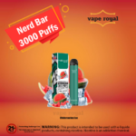 NERD BAR 3000 NICOTINE PUFFS DISPOSABLE IN UAE in Dubai , Ajman, Sharjah , Abu Dhabi, Fujairah , RAK